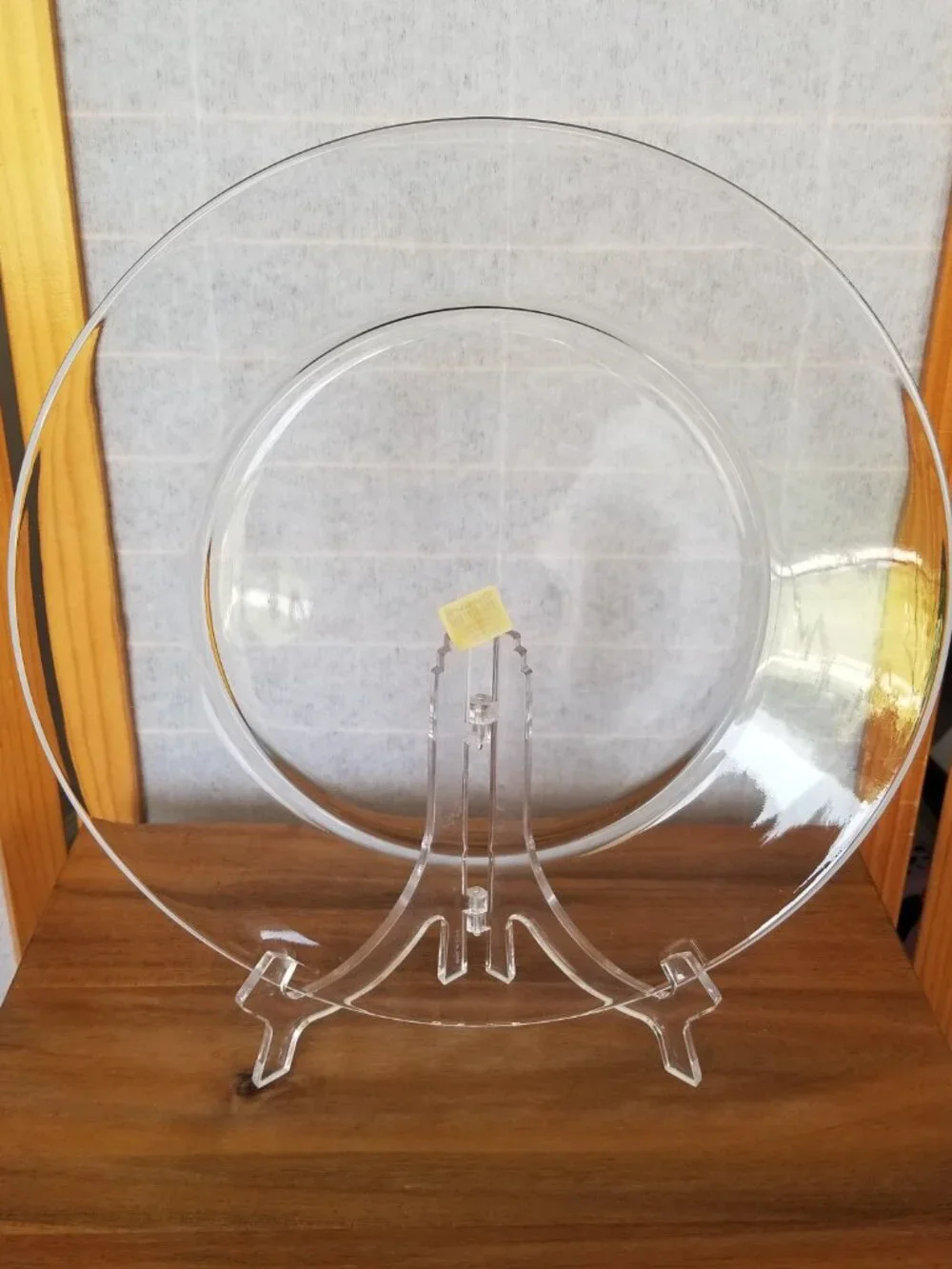 Crate & Barrel Clear Platter 13